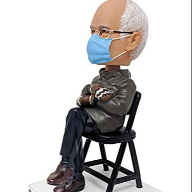 China Bobblehead Bernie Sanders Inauguration Day Bobblehead With Mitt-Legend Viral Stock Number Custom Figure for sale