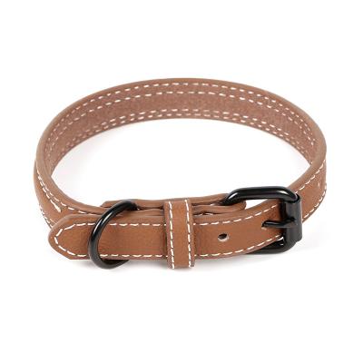 China Large PU Medium And Small Cute Pet Collar PU Material Wholesale for sale