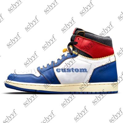 China CUSHIONING Unions Retro High OG NRG Mens Womens Sneakers LA x 1 Fashion Casual Sports Shoes Basketball Shoes for sale