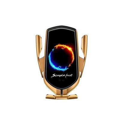 China Mobile Phone Lotus Automatic Glossy Color Now Car Smart Mount Qi Wireless Charger For Mobile Phone for sale