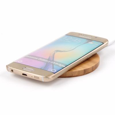 China China Wireless Charging Qi Bamboo Charger For Mobile Phone for sale