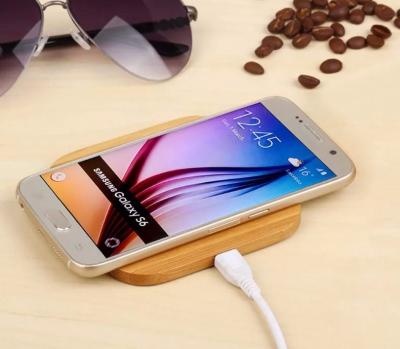 China Mobile Phone Recycle And Original Bamboo Qi Mobile Phone Wireless Charger for sale