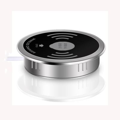 China Furniture 3 in 1 furniture inbuilt wireless charger for mobile phone and laptop for sale