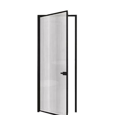 China Full Customization (Size) Customization-Indoor Bedrooms Adjustable Modern High-end Minimalist Indoor Glass Door for sale