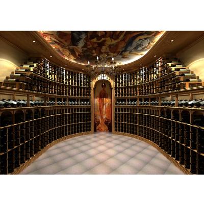 China EUROPEAN Solid Wood Storage Cabinet Wine Rack Wine Rack Constant Temperature Metal Cabinet for sale