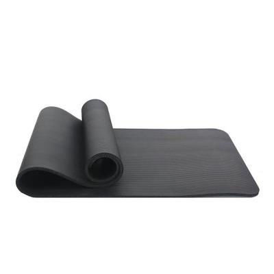 China Fitness Exercise Thicken Comfort Good Quality Yoga Mat Sports Pilates NBR Eco-friendly Home Yoga Mat Anti-Silp With Logo Custom Color for sale