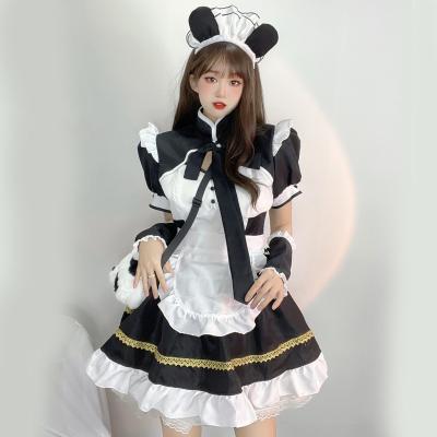 China Spandex Maid Uniform Anime Sexy Lolita Panda Girl Maid Uniform Anime Cosplay Costume Dress Daily Suit for sale