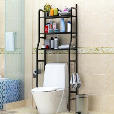 China Bathroom Wall Style Traditional Glass Surface Toilet Rack Corner Shelf Bath Rack 304 Stainless Steel Caddy Silver Color for sale