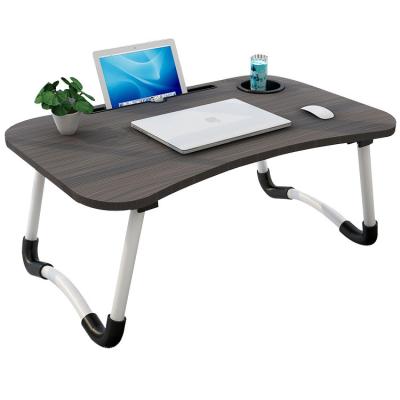 China Wholesale Convertible MDF Made Steel Pipe Feet Laptop Desk Lazy Mini Computer Desk In Bed for sale