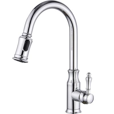 China Thermostatic Faucets Pull Down To Pull Out Cheap Classic Design Kitchen Sink Brass Faucet for sale