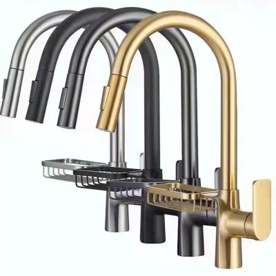 China Developed Sense Brass Faucets New Multi Function Pull Out Kitchen Faucet for sale