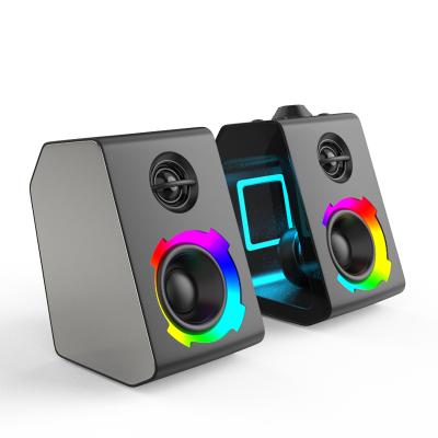 China No Top Selling Dual RGB Gaming Speaker With Transparent Surround - Active Noise Speaker For Computer for sale