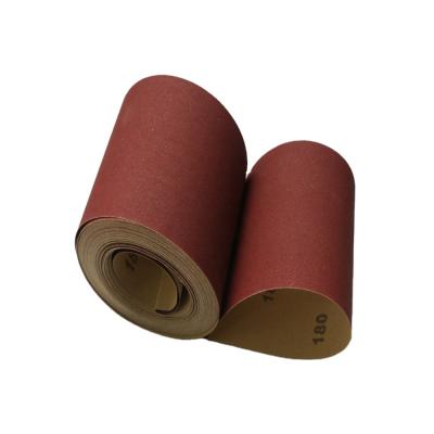 China Flexible Aluminum Oxide Silica Sand Kraft Sandpaper Roll 50m Sandpaper Sandpaper Abrasive Rolls for sale