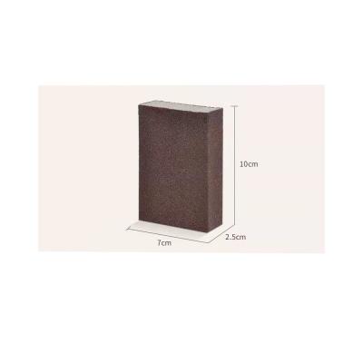 China Good Flexibility Kitchen Sponge Emery Block Drywall Rust Grinding Sponge Aluminum Oxide Cleaning Sanding Block for sale