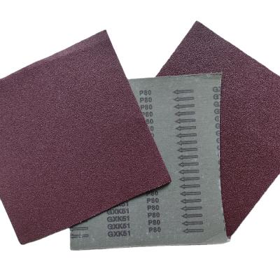 China Good Flexibility 23x28cm Aluminum Oxide Aluminum Oxide Emery GXK51 Cloth Roll Waterproof Abrasive Hard Sheet For Machinery And Hand Use for sale