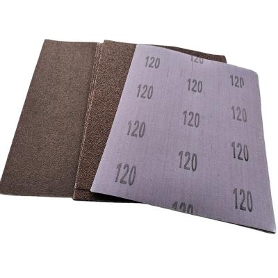 China Good Flexibility Low Price Aluminum Oxide Emery Sand Cloth Covers 9 x 11 Inch Sandpaper Sanding Sheets for Glass Wood Metal for sale