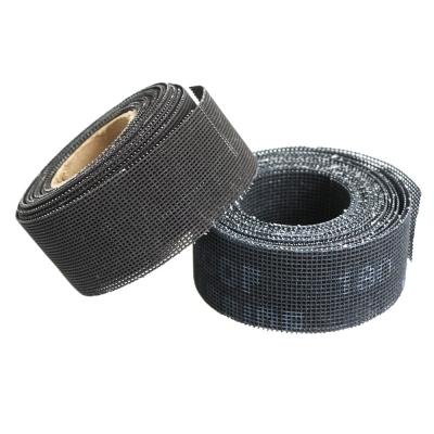 China Good Flexibility Silicon Carbide Mesh Sanding Cloth Screen Rolls Waterproof Black Abrasive Belt For Metal Rust Removing Polishing Grinding for sale