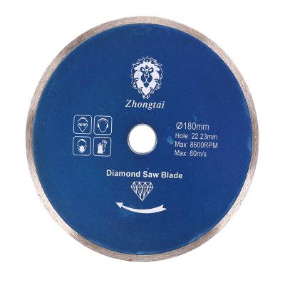 China Circular saw blade. high speed straight edge 180MM smooth diamond cutter for metal cutting for sale