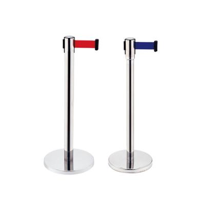 China Airport Crowd Control Stainless Steel Rack Retractable Security Mail Queue Barrier For Bank Airport Hotel for sale