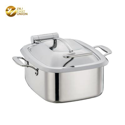 China 304 Stainless Steel Hotel Restaurant Equipment Mini Chafing Dish Food Warmer With Handle for sale