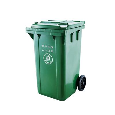 China Rolling Type Foot 100L Height Pedal Street Outdoor Waste Trash Wheelie Commercial Plastic Dust Bin Cover Trash Can for sale