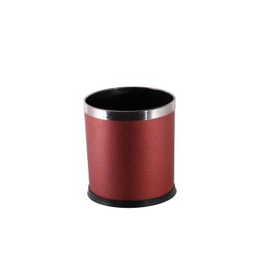 China Without Leather Garbage Bin - Lid Hotel Living Room Garbage Bin Kitchen Trash Can In Stock for sale