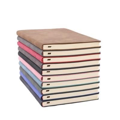 China Retro Sheepskin Notebook Business Creative Diary Artificial Leather PU Printed Notepad for sale