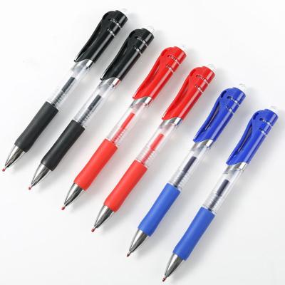 China office & School Pen Press Gel Pen Black 0.5 Press Pen Ball Ball for sale