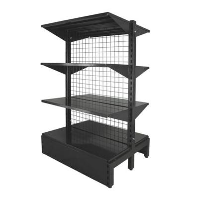 China Rectangular Wire Mesh Display Rack Schappen Retail Store Wire Mesh Display Shelves Te koop