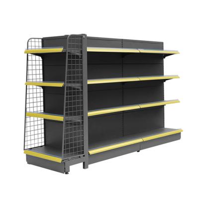 China Easy Installation Supermarket Display Shelving With Cold Rolled Steel For Durable for sale