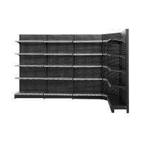 China 30-80KG Load Capacity Stable Supermarket Shelves Made Of Cold Rolled Steel for sale