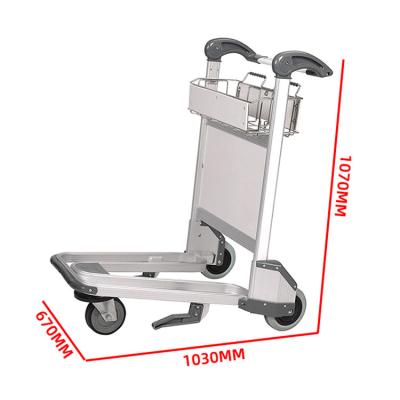 China Trolley de bagagem de superfície polida com construção de metal e capacidade de 50-200 kg à venda