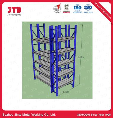 China 1.5 Tons 6000mm Warehouse Metal Racks OEM 5 Layer Metal Shelves for sale