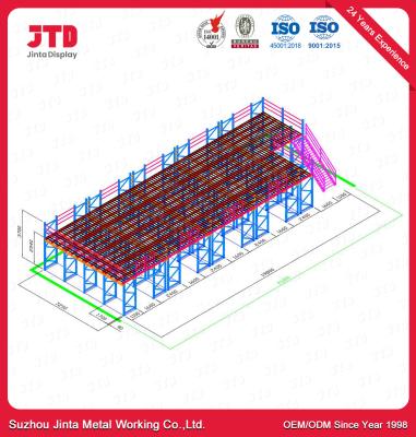 중국 ODM 1톤 금속 메자닌 플로어 랙 지원 분해 판매용