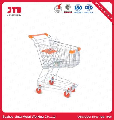 China carro de tracción a las cuatro ruedas de la carretilla del PVC de la carretilla los 4in de las compras del metal 60L en venta