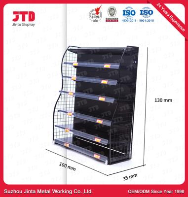 China schwarzer Metallpräsentationsständer der 130mm kleiner Metallausstellungsstand-100mm zu verkaufen