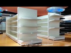 Customized Shelf supermarket gondola Display shelving rack for price