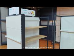 Large Supermarket Display Shelving with Durable and Sturdy display shelf