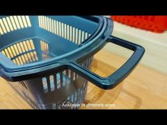 Plastic Shopping Trolley Baskets Supermarket Basket With Wheels