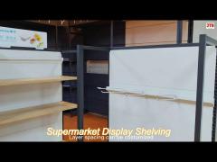 modern large supermarket display shelving with durable and sturdy display shelf