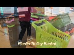 18l  polypropylene plastic trolley basket for easy and convenient cleaning