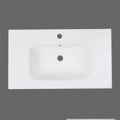 China New Design Bathroom Edge Basin Basin Modern Slim Ceramic Cabinet Basin Bathroom Vanity Ceramic Sinks for sale