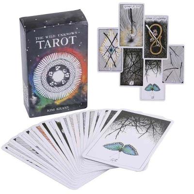 China Wholesale Wild Unkown Tarot Deck 78 Paper Cards With Book Amusement Indoor Board Games for sale