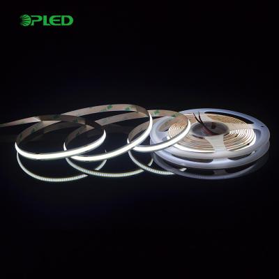 China Sign advertising and pin 5V 12v 24v high density non waterproof warm white cob ip68 decoration silicone tube connector 2 cct rgb 5mm 8mm 10mm led strip light for sale