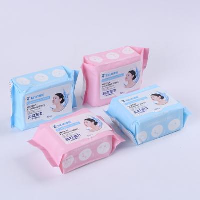 China High Performance Cleaning Facial Wipes Makeup Remover Cleansing Soft Cotton Cloths for sale