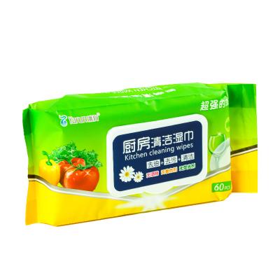 China China Manufacturer Natural Cotton Wet Tissue Cleaning Kitchen Cleaning Wet Cloths for sale