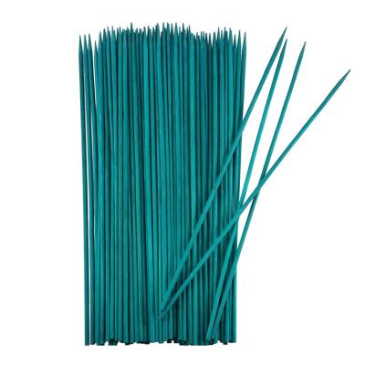 China Protect And Decorate Natural Green Bamboo Flower Skewers Flower Sticks For Plant Support 4mm 5mm 6mm for sale