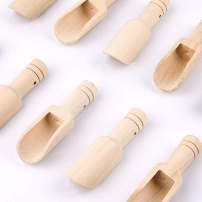 China Sustainable Wholesale Beech Wood Spoon Bath Salts Use Eco - Friendly Products for sale