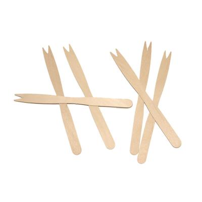 China Eat Chip Wood Fruit Fork Disposable Wooden Biodegradable Delicious Food Factory Direct Sales for sale