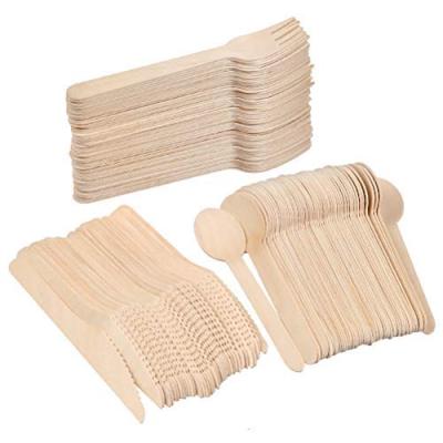 China Factory Price 140mm/160mm/180mm/200mm Environmental Birch Wooden Cutlery Disposable Wooden Cutlery for sale